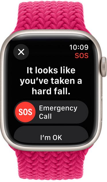 apple watch fall detection on series 9